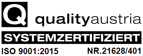 Qualit&auml;tszertifikat f&uuml;r ISO 9001:2015