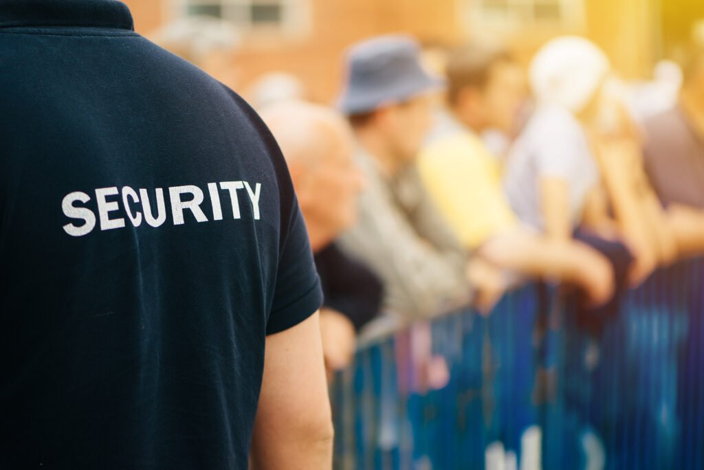Sicherheitsdienst bei öffentlicher Veranstaltung